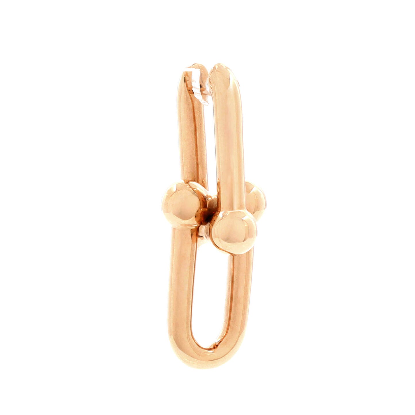 ティファニー ハードウェア リンク ピアス 18K ローズゴールド ラージ