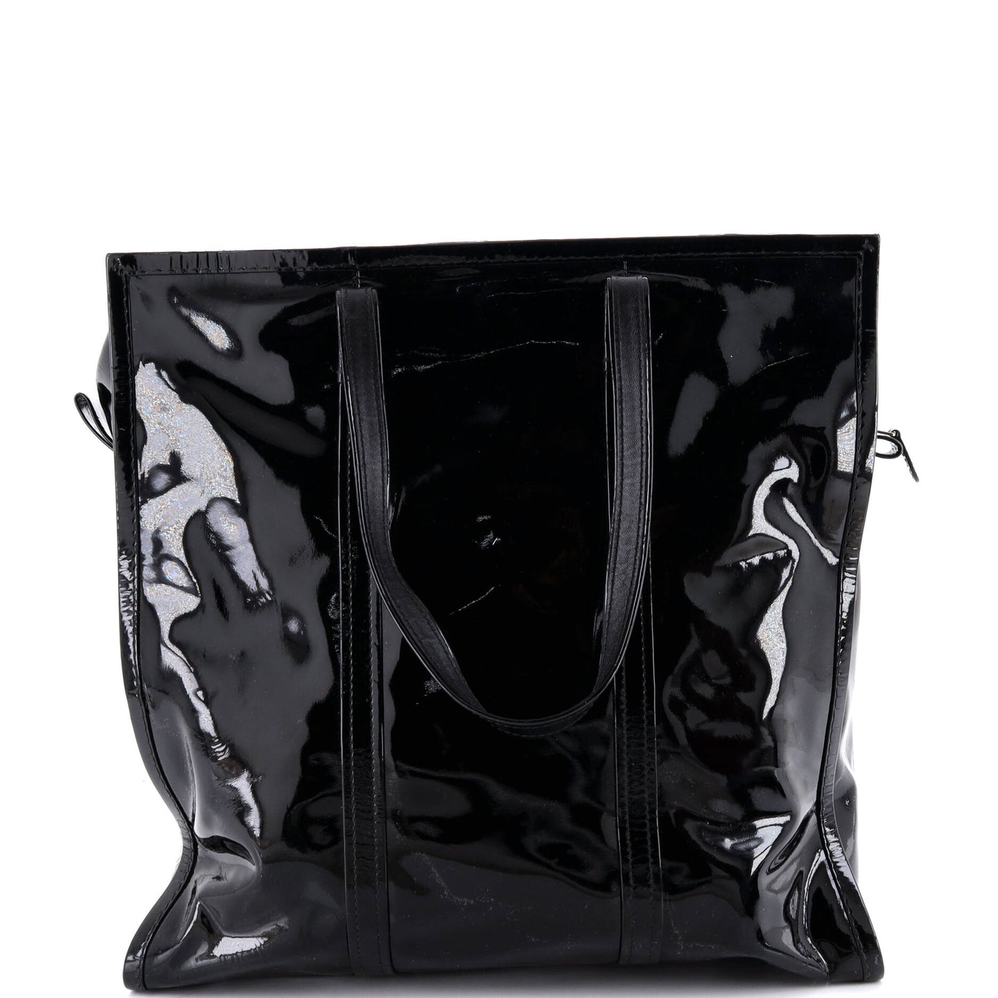 バレンシアガ バザール トートバッグ パテント ミディアム