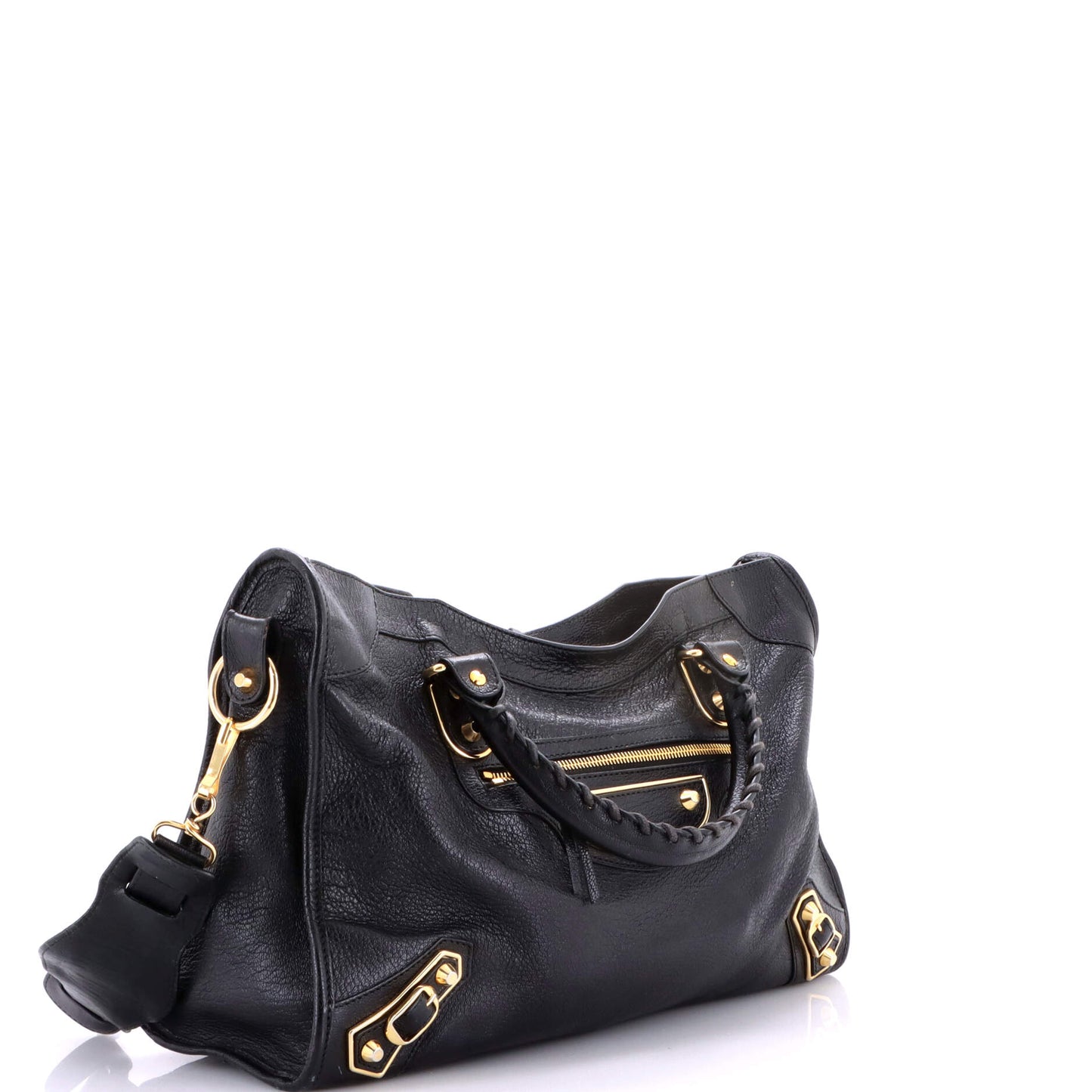 バレンシアガ シティ クラシック メタリックエッジ バッグ レザー ミディアム