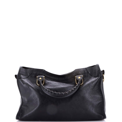 バレンシアガ シティ クラシック メタリックエッジ バッグ レザー ミディアム