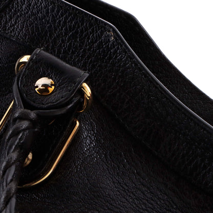 バレンシアガ シティ クラシック メタリックエッジ バッグ レザー ミディアム