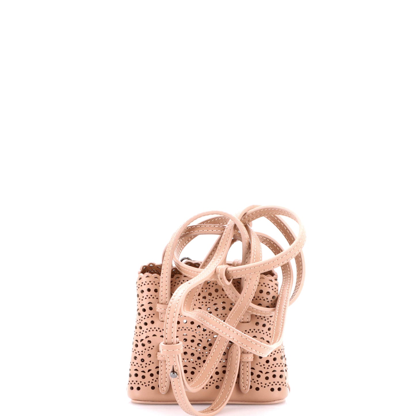 アライア ミナ トートバッグ レーザーカットレザー ミニ