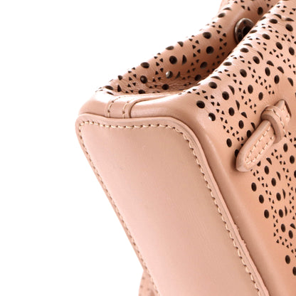 アライア ミナ トートバッグ レーザーカットレザー ミニ