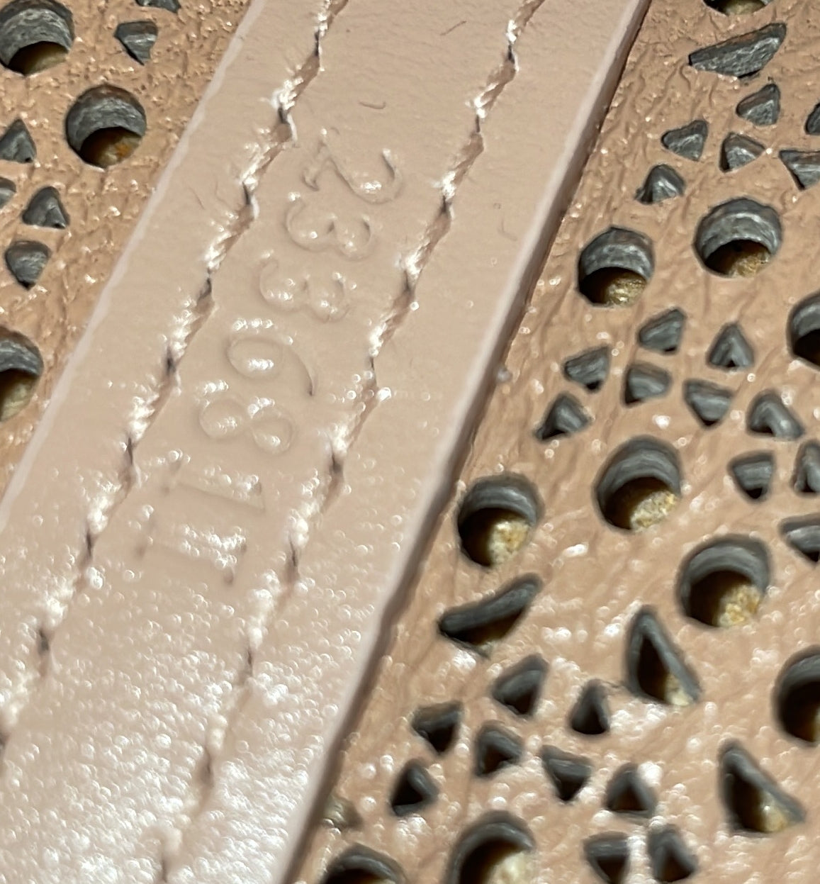 アライア ミナ トートバッグ レーザーカットレザー ミニ