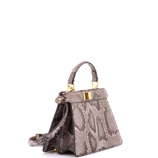 Fendi Peekaboo ISeeU Petite Python Bag