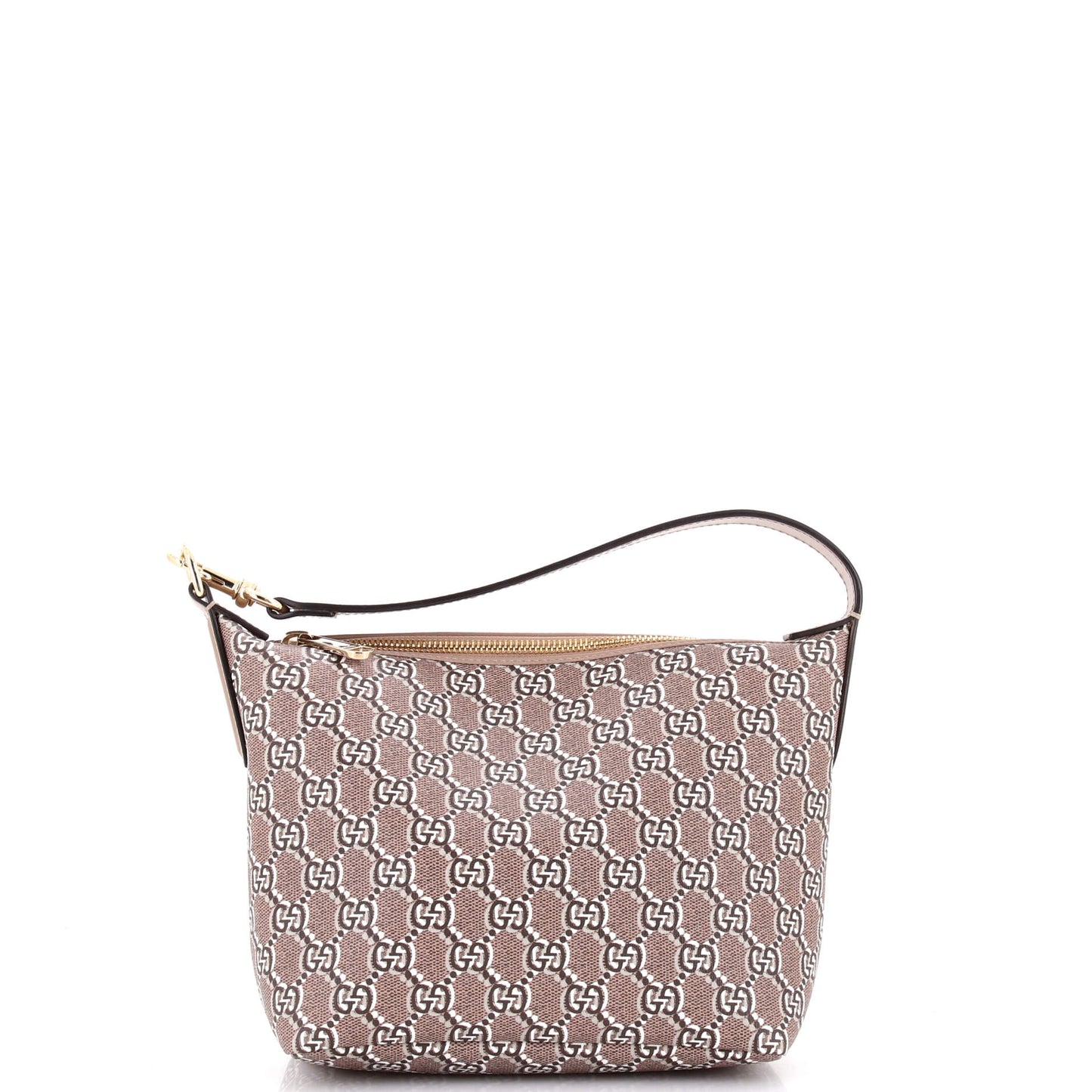 Gucci Ophidia Zip Shoulder Bag in GG Shadow Coated Canvas Super Mini