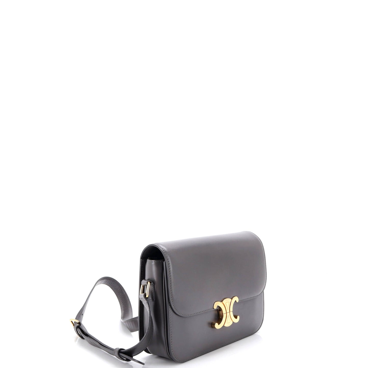 Celine Triomphe Medium Shoulder Bag in Smooth Calfskin