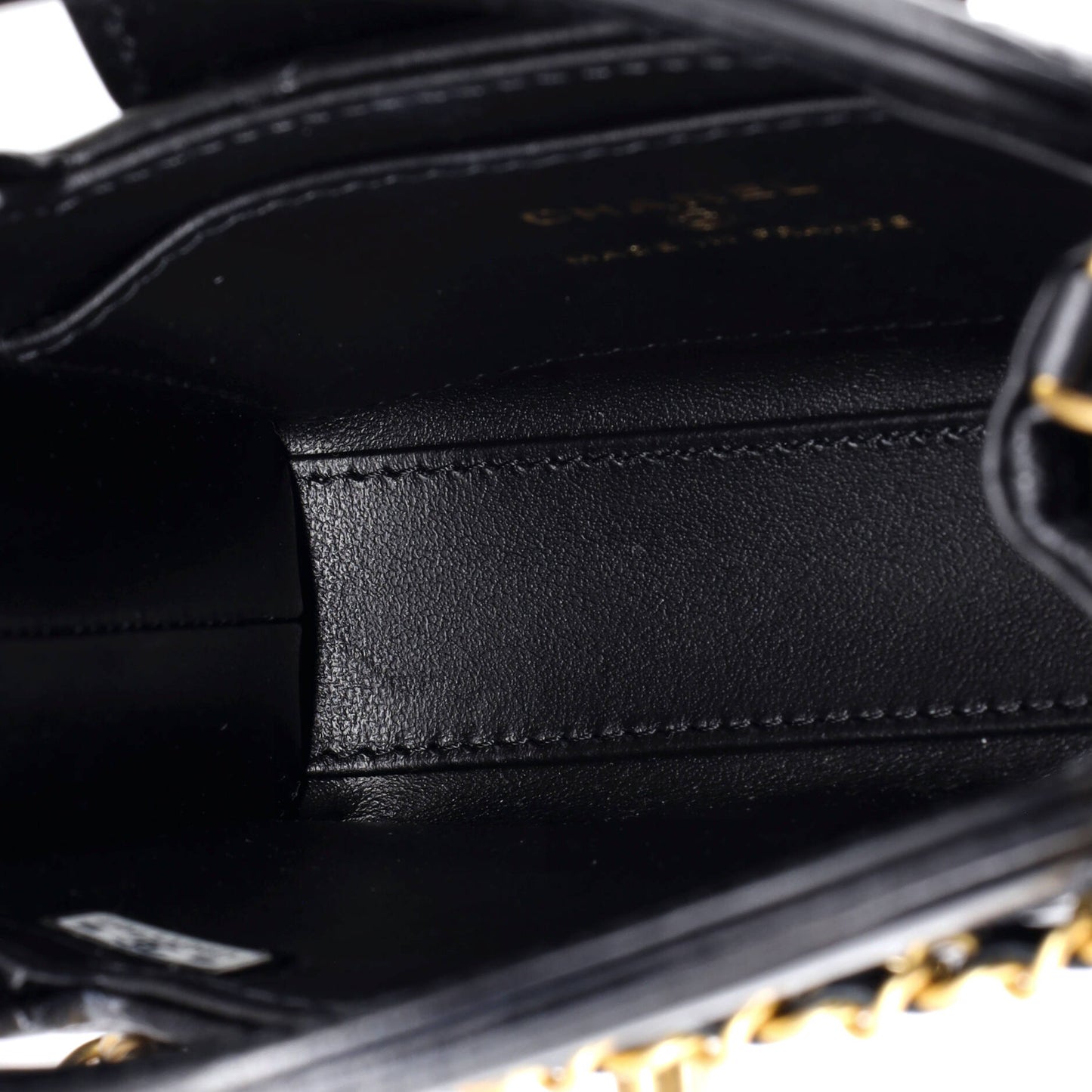 Chanel Kelly Top Handle Shopping Bag in Quilted Shiny Aged Calfskin Nano