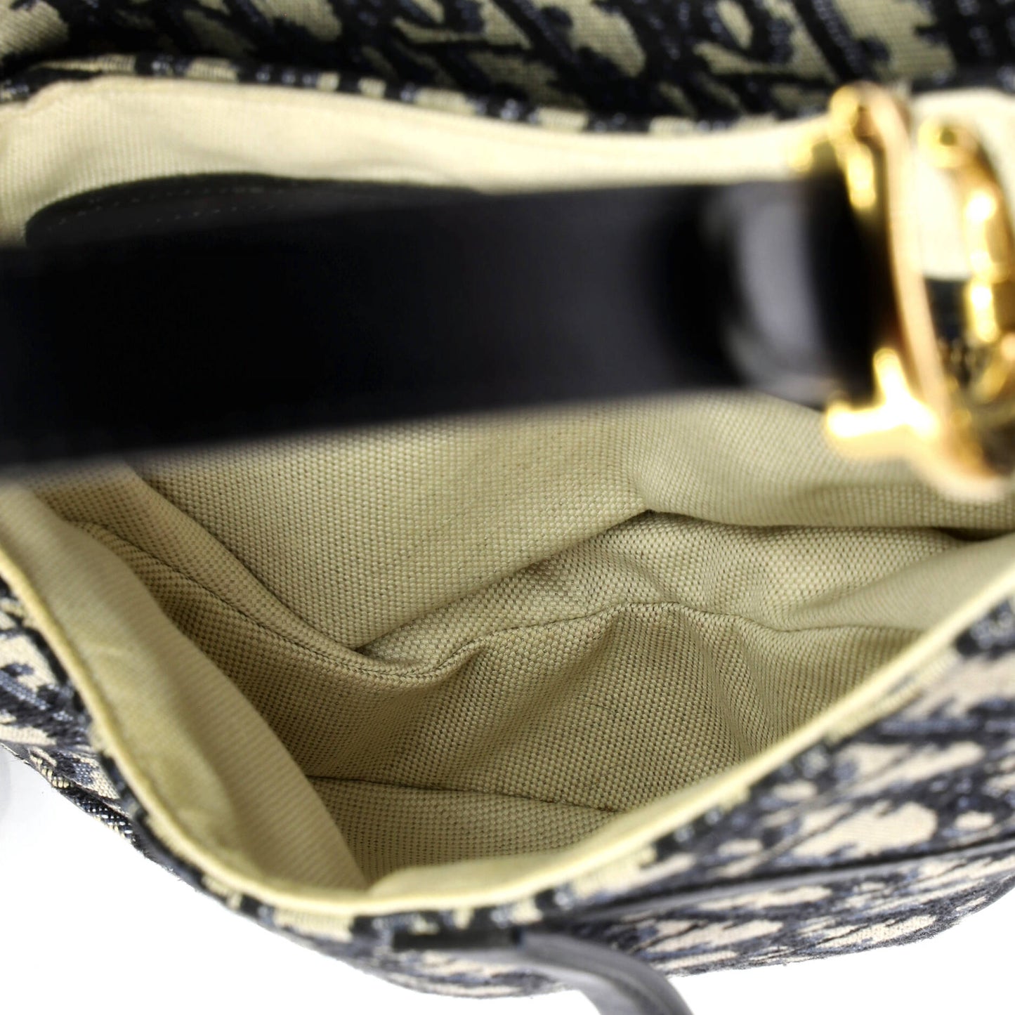 Christian Dior Saddle Handbag, Oblique Canvas, Medium