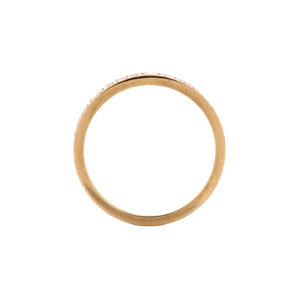 カルティエ ラブ ウェディング バンド パヴェ ダイヤモンド リング 18K イエローゴールド＆ダイヤモンド