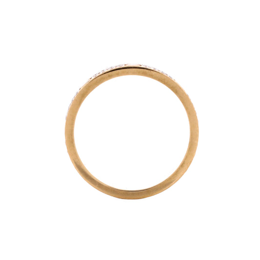 カルティエ ラブ ウェディング バンド パヴェ ダイヤモンド リング 18K イエローゴールド＆ダイヤモンド