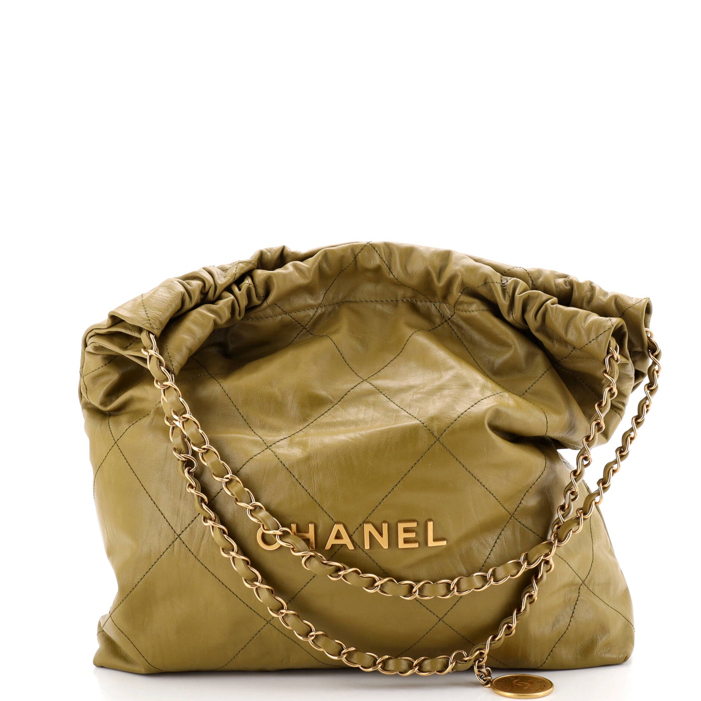 Chanel 22 Chain Hobo Bag in Quilted Calfskin, Medium