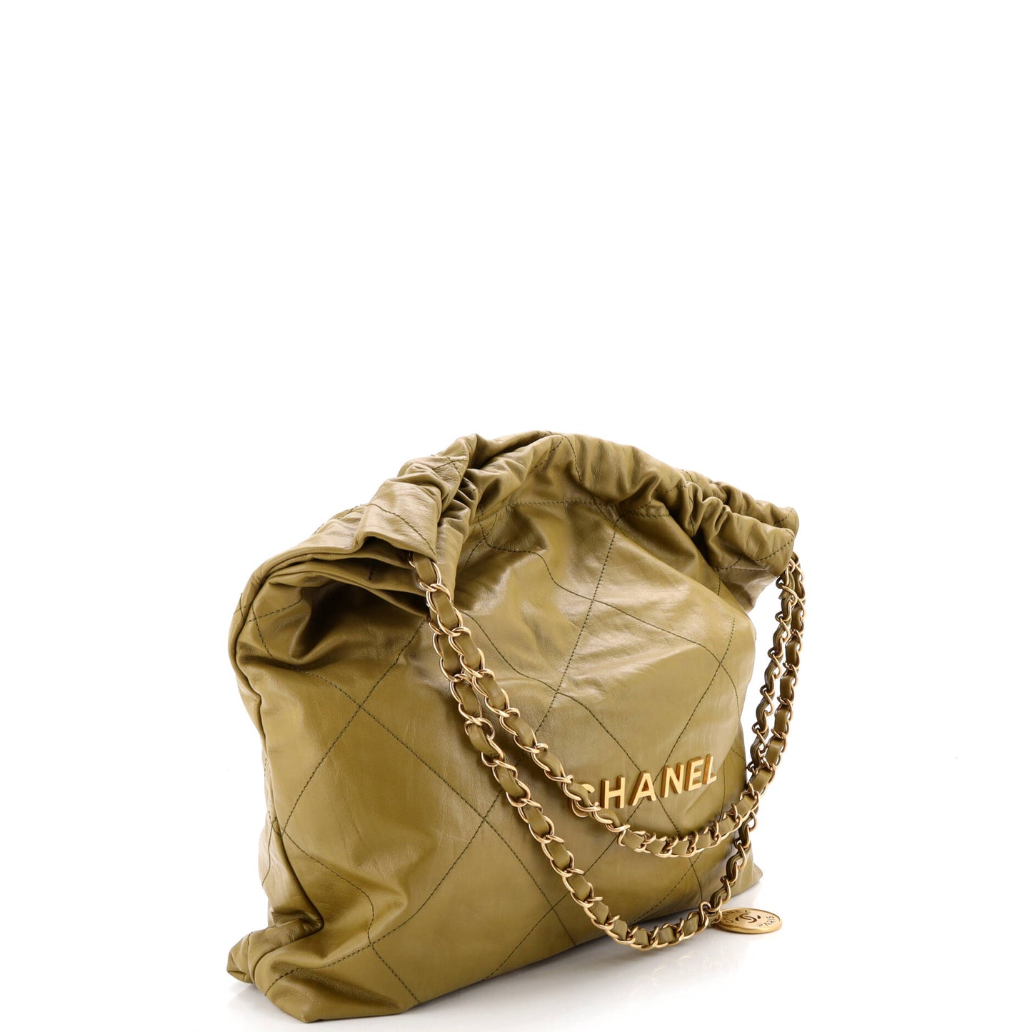 Chanel 22 Chain Hobo Bag in Quilted Calfskin, Medium
