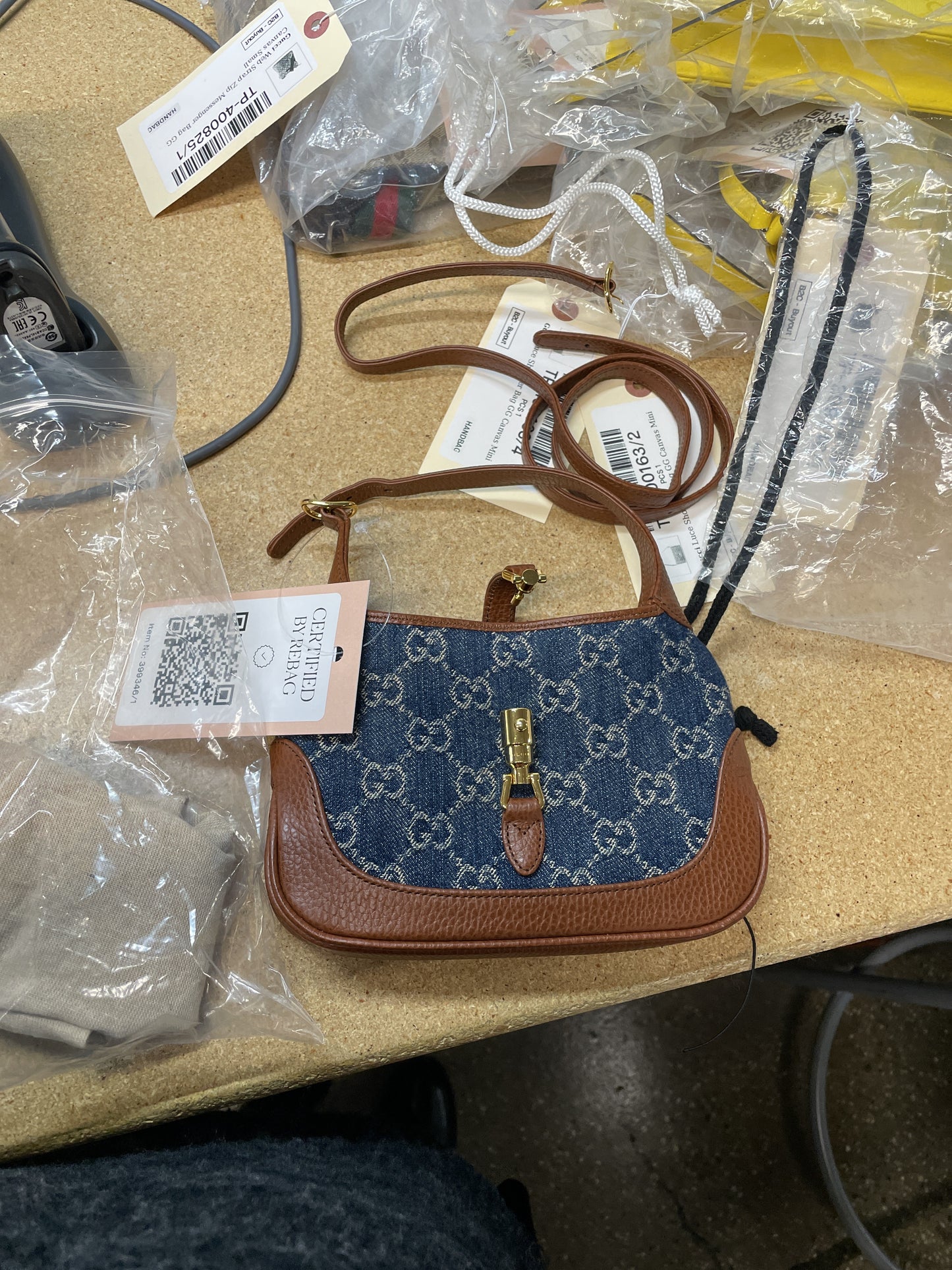 Gucci Jackie 1961 Hobo GG Denim Mini