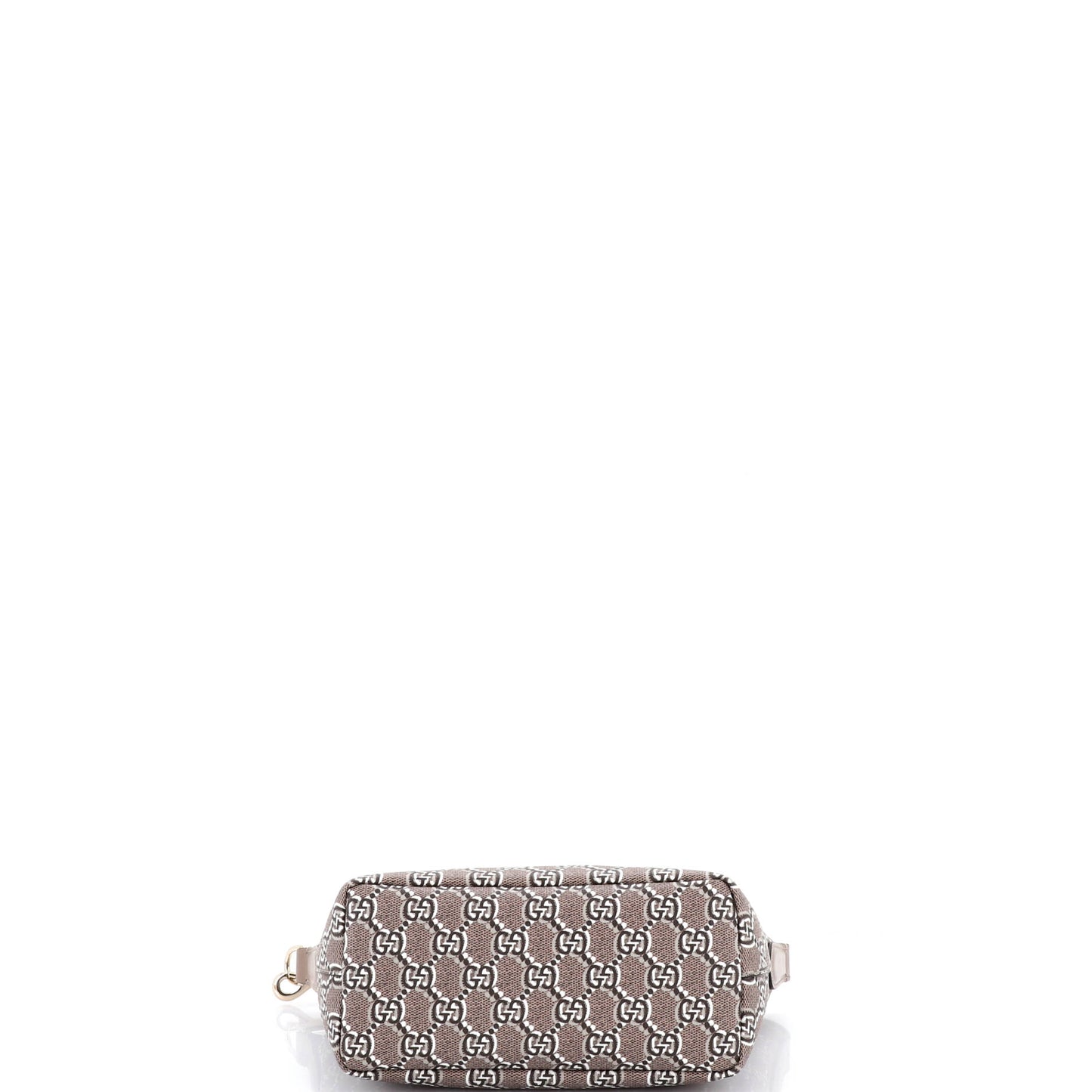 Gucci Ophidia Zip Shoulder Bag in GG Shadow Coated Canvas Super Mini