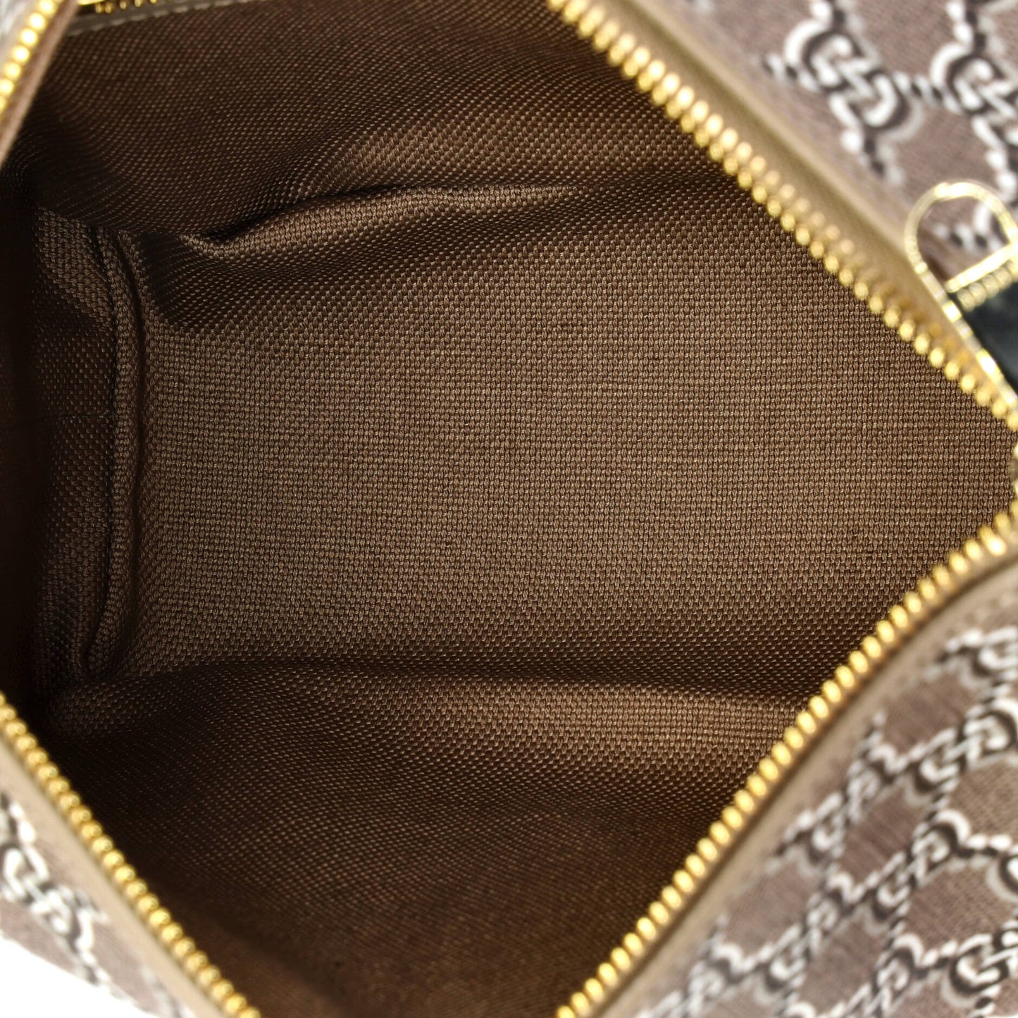 Gucci Ophidia Zip Shoulder Bag in GG Shadow Coated Canvas Super Mini