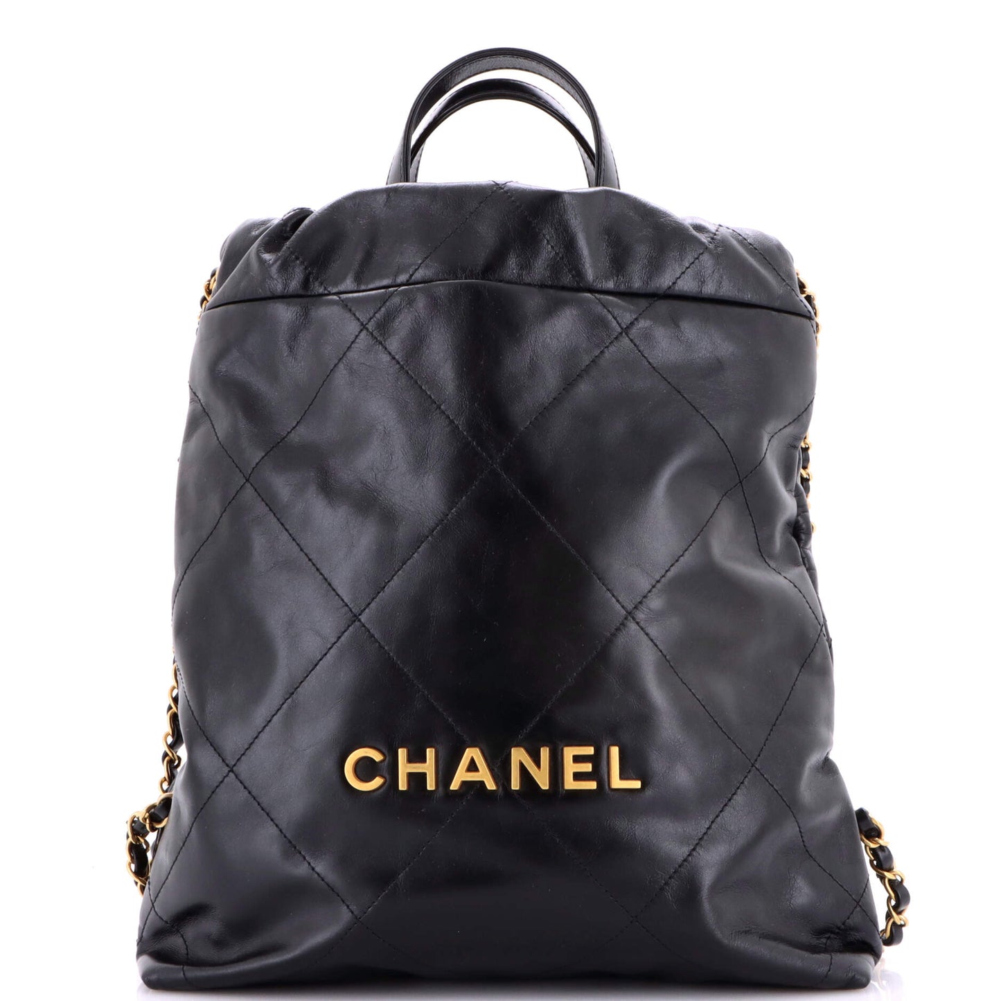 Chanel 22 Chain Backpack in Quilted Calfskin, Medium