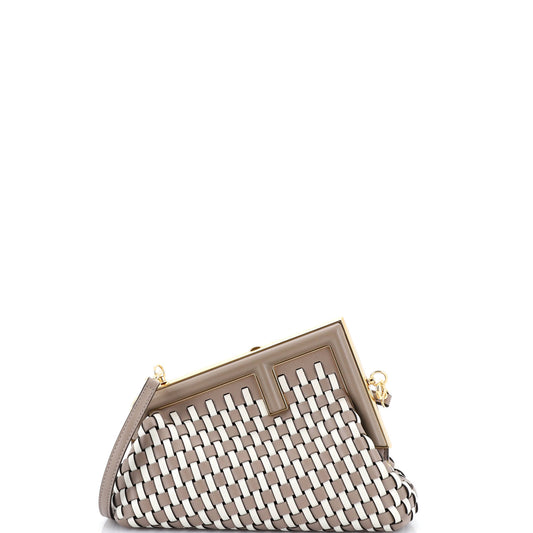 Fendi First Bag Small Woven Leather