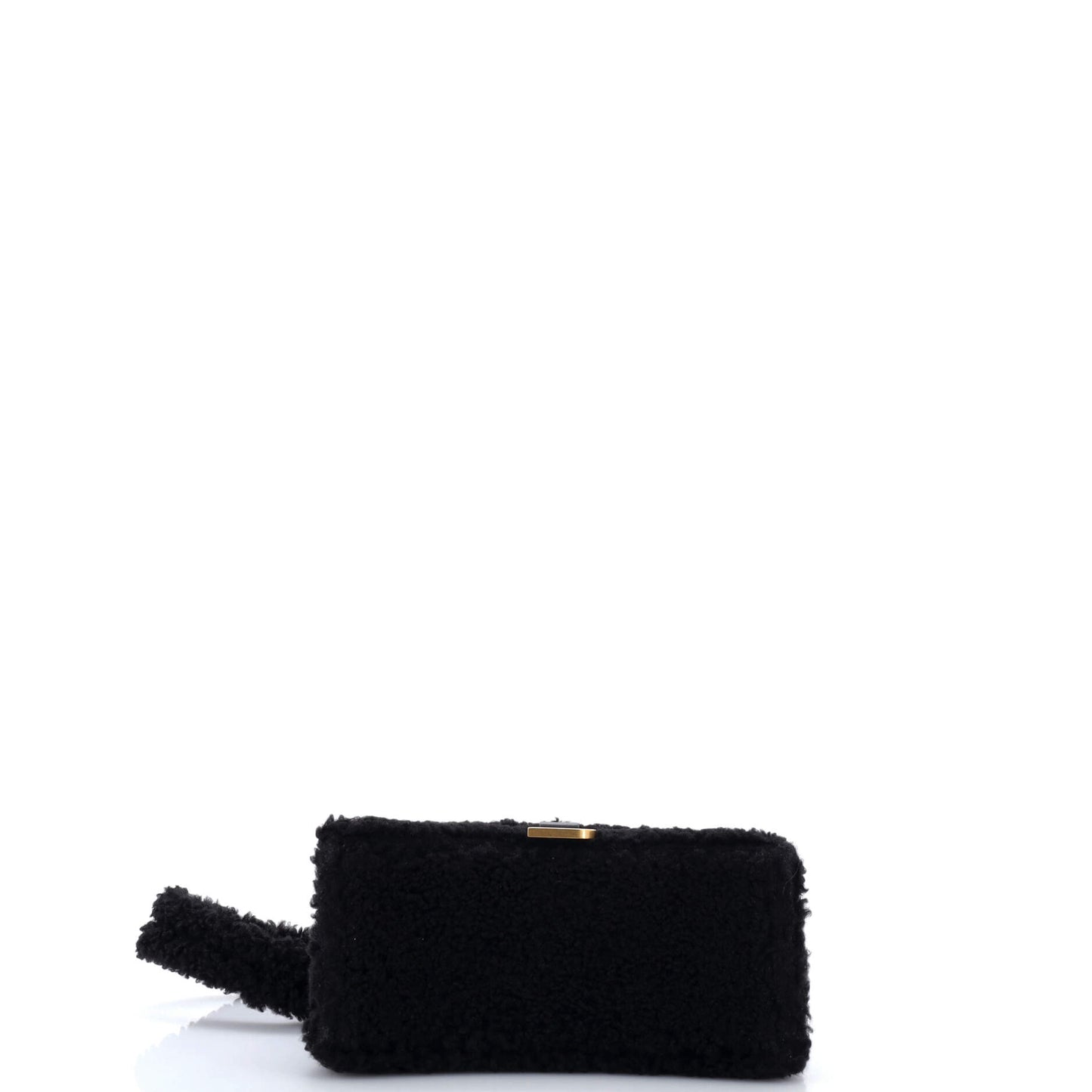 バレンシアガ フラッフィー アワーグラス トップハンドルバッグ フェイクファー スモール