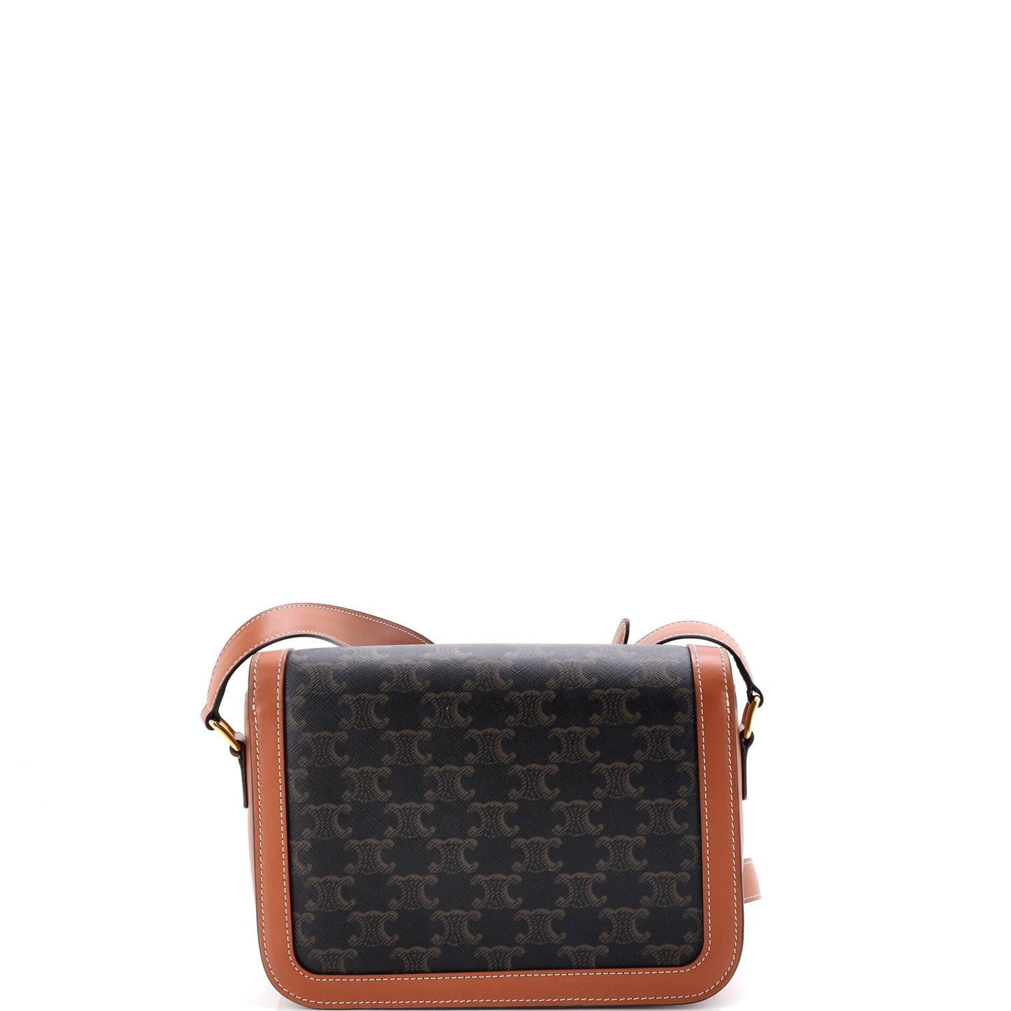 Celine Triomphe Medium Coated Canvas Shoulder Bag