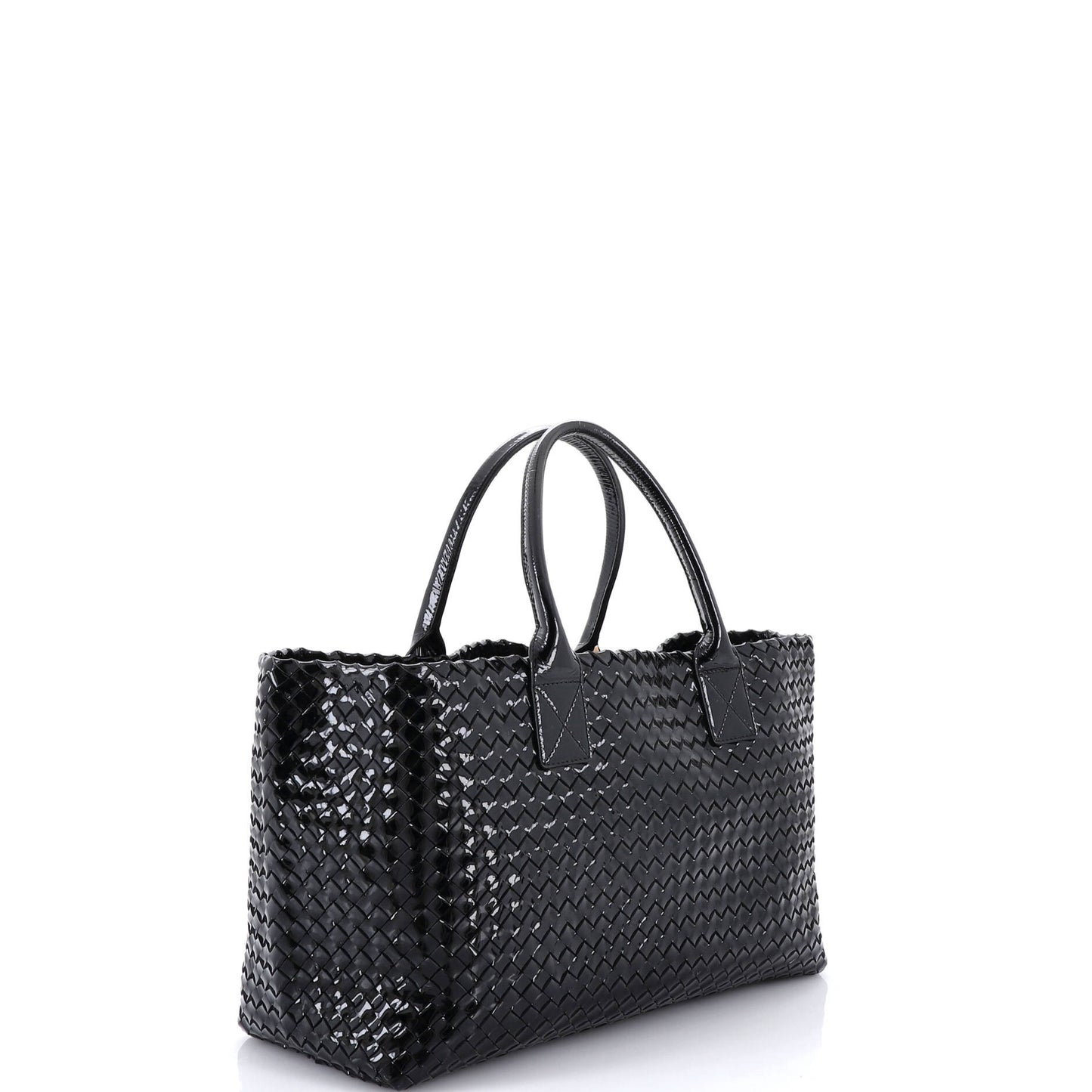 ボッテガ・ヴェネタ カバット トート イントレチャート パテント ラージ