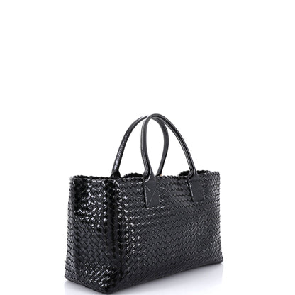 ボッテガ・ヴェネタ カバット トート イントレチャート パテント ラージ