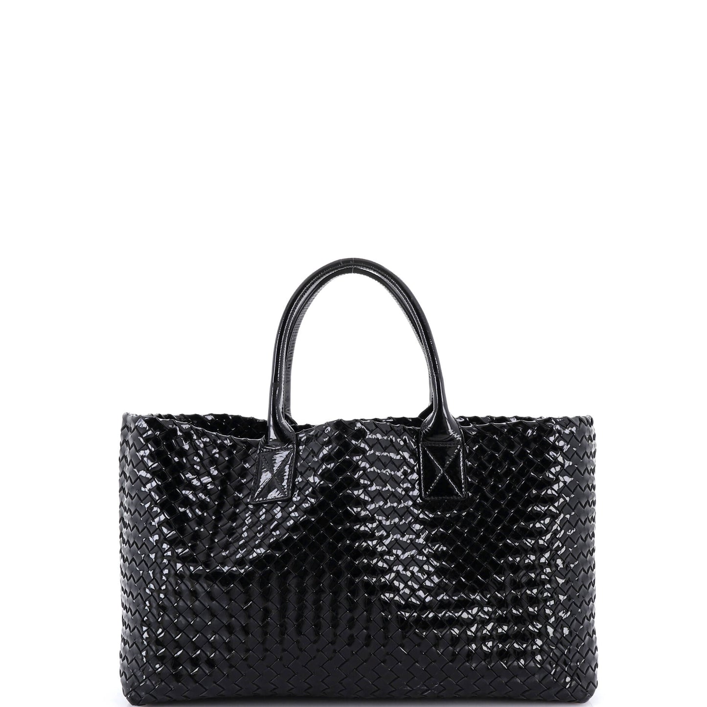 ボッテガ・ヴェネタ カバット トート イントレチャート パテント ラージ