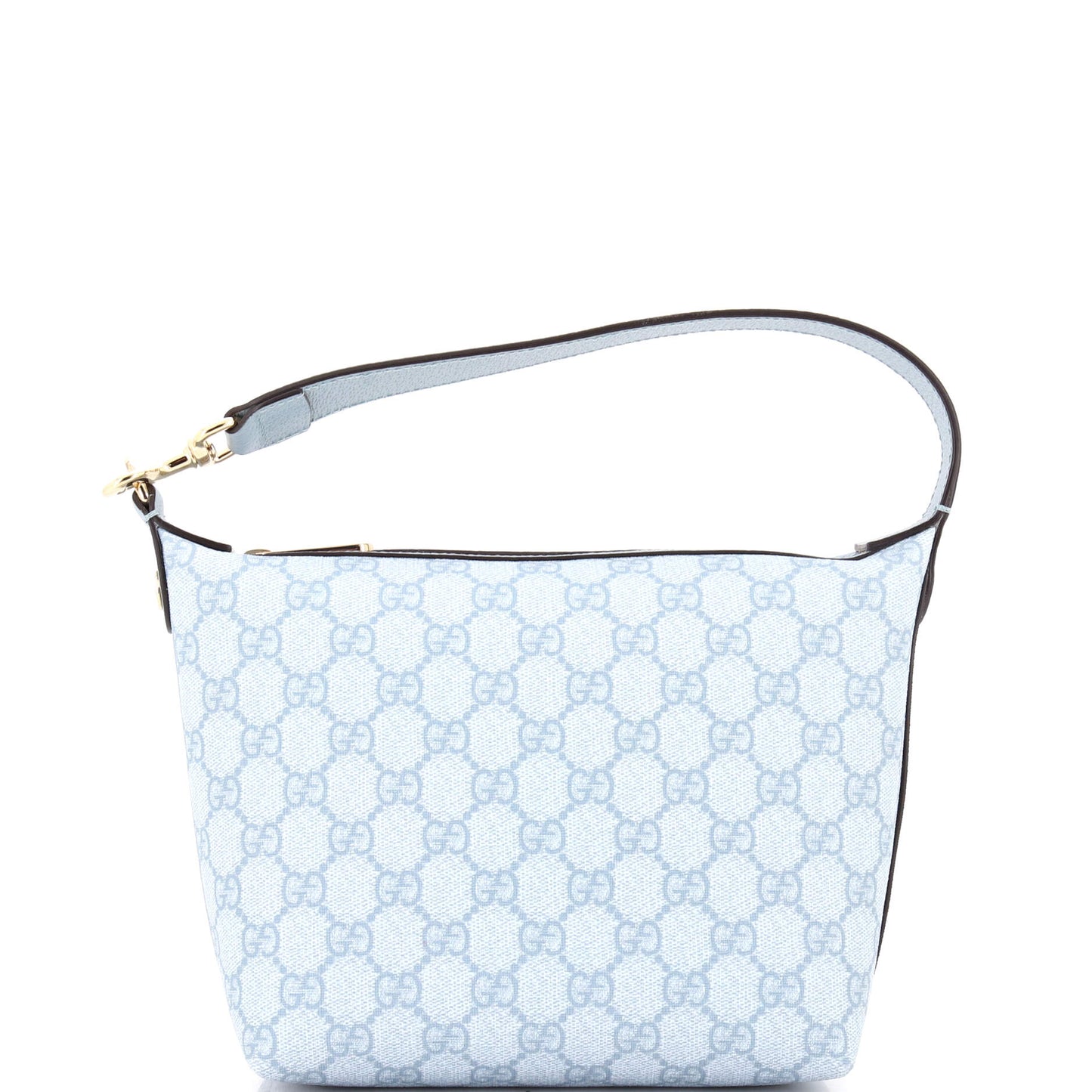 Gucci Ophidia Zip Shoulder Bag in GG Coated Canvas Super Mini
