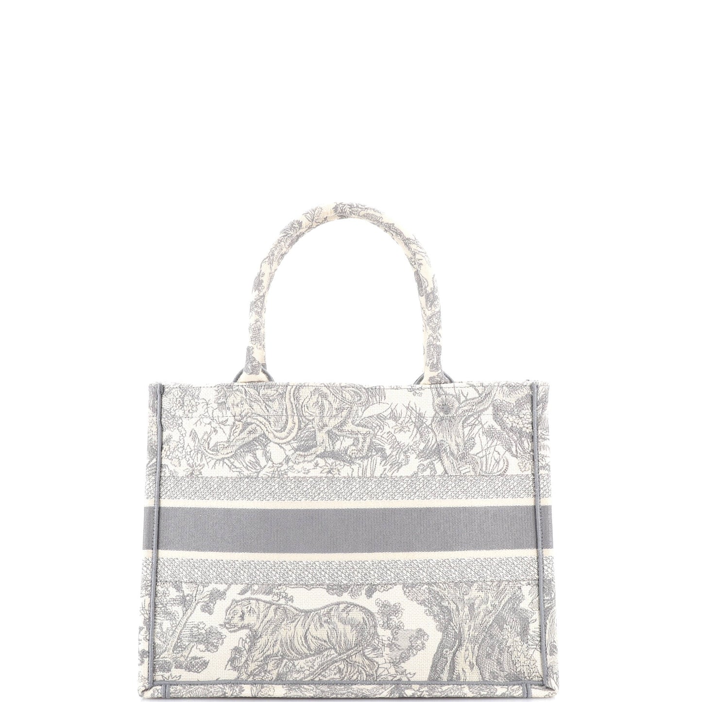 Christian Dior Embroidered Canvas Book Tote, Medium