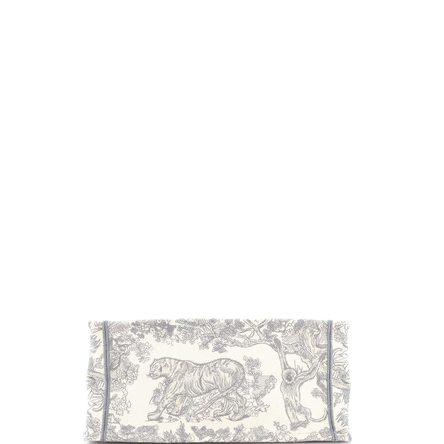 Christian Dior Embroidered Canvas Book Tote, Medium