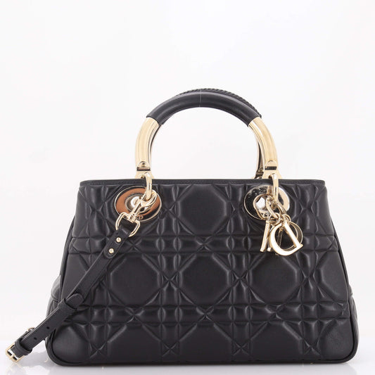 Christian Dior Lady 95.22 Bag, Cannage Embossed Leather, Medium