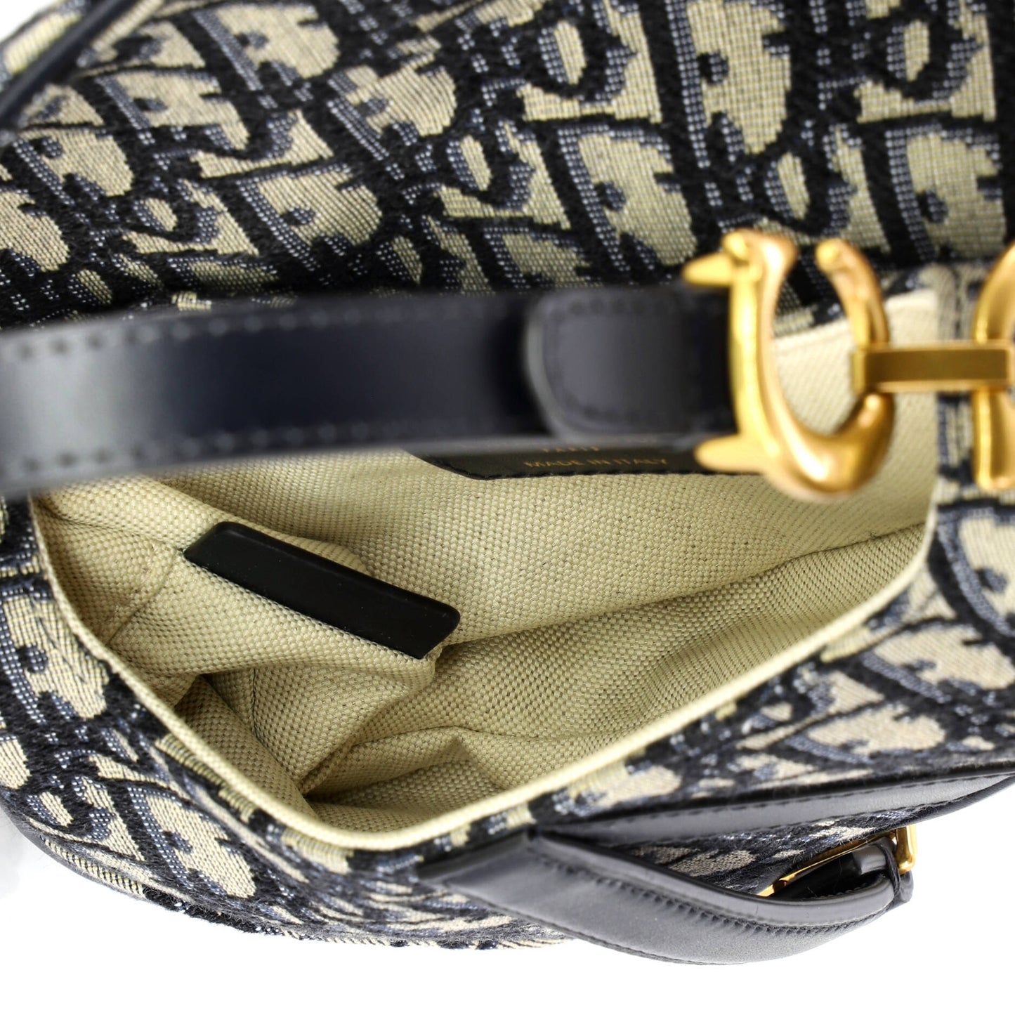 Christian Dior Saddle Handbag Oblique Canvas Mini