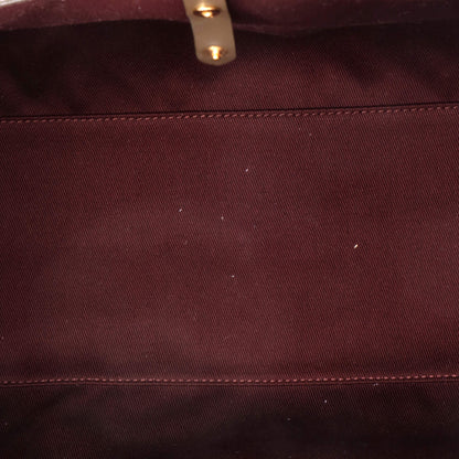 バーバリー フレイヤ ショッピングトート チェック コーティングキャンバス レザー ミディアム