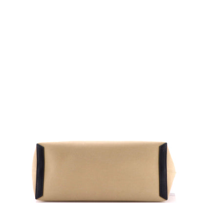 バーバリー ソサエティ トップハンドルバッグ キャンバス レザー ラージ