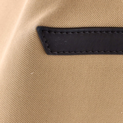 バーバリー ソサエティ トップハンドルバッグ キャンバス レザー ラージ