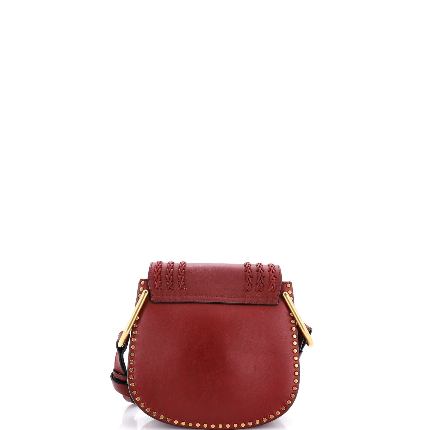 Chloe Hudson small whipstitch leather handbag