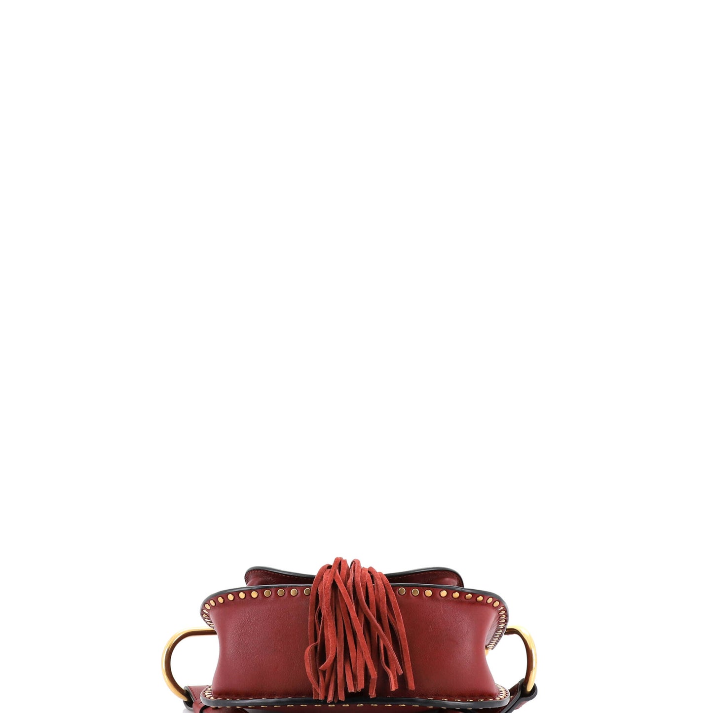 Chloe Hudson small whipstitch leather handbag
