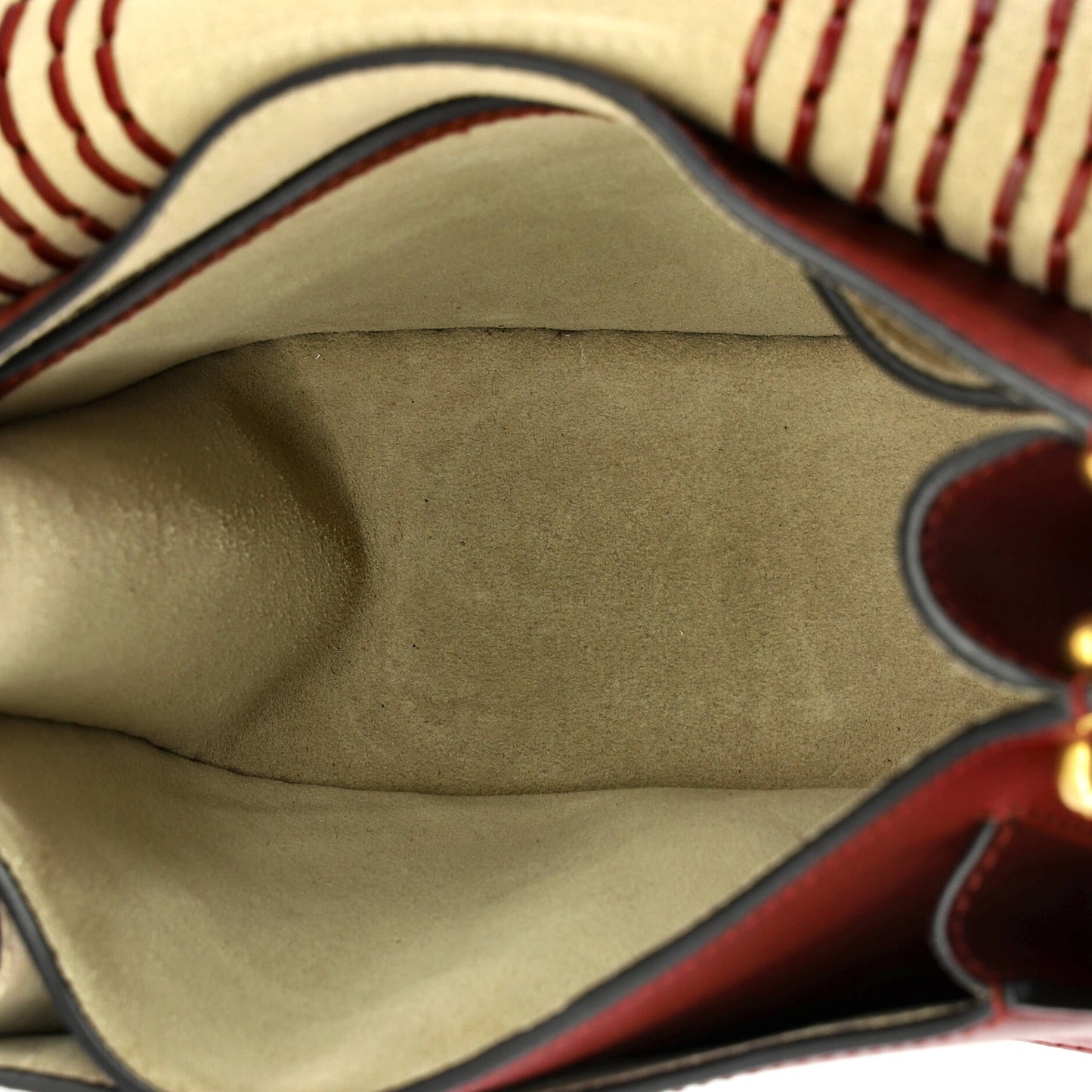 Chloe Hudson small whipstitch leather handbag