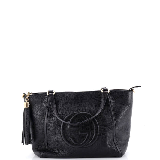Gucci Soho Convertible Top Handle Bag in Small Leather