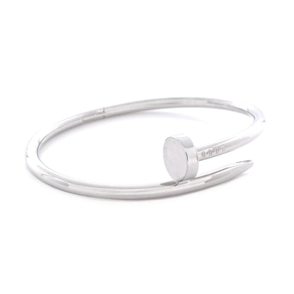 カルティエ ジュスト アン クル ブレスレット 18K ホワイト ゴールド クラシック