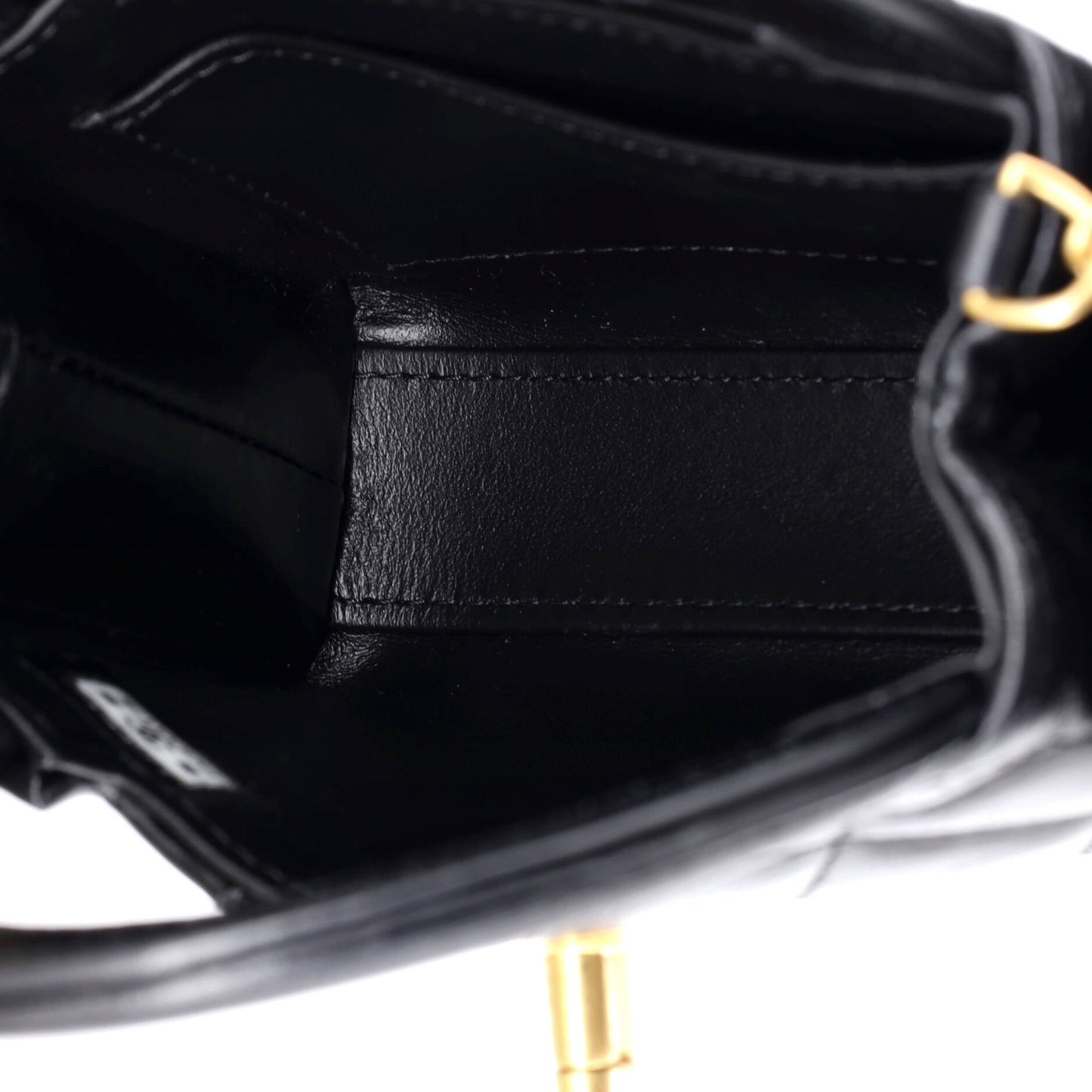 Chanel Kelly Top Handle Shopping Bag in Quilted Shiny Aged Calfskin Nano