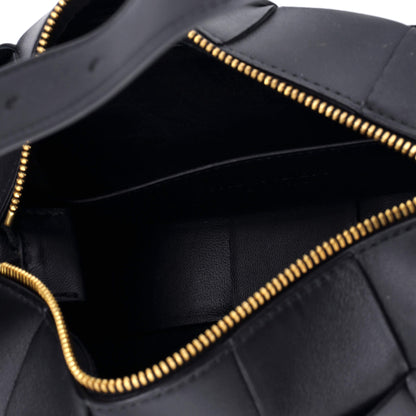 ボッテガ ヴェネタ ブリック カセット ショルダー バッグ マキシ イントレチャート レザー S