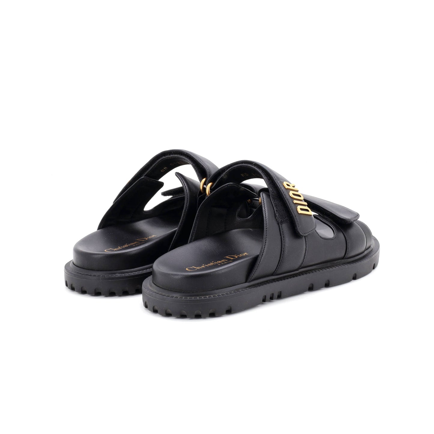 Christian Dior Women's DiorAct Leather Slide Sandals