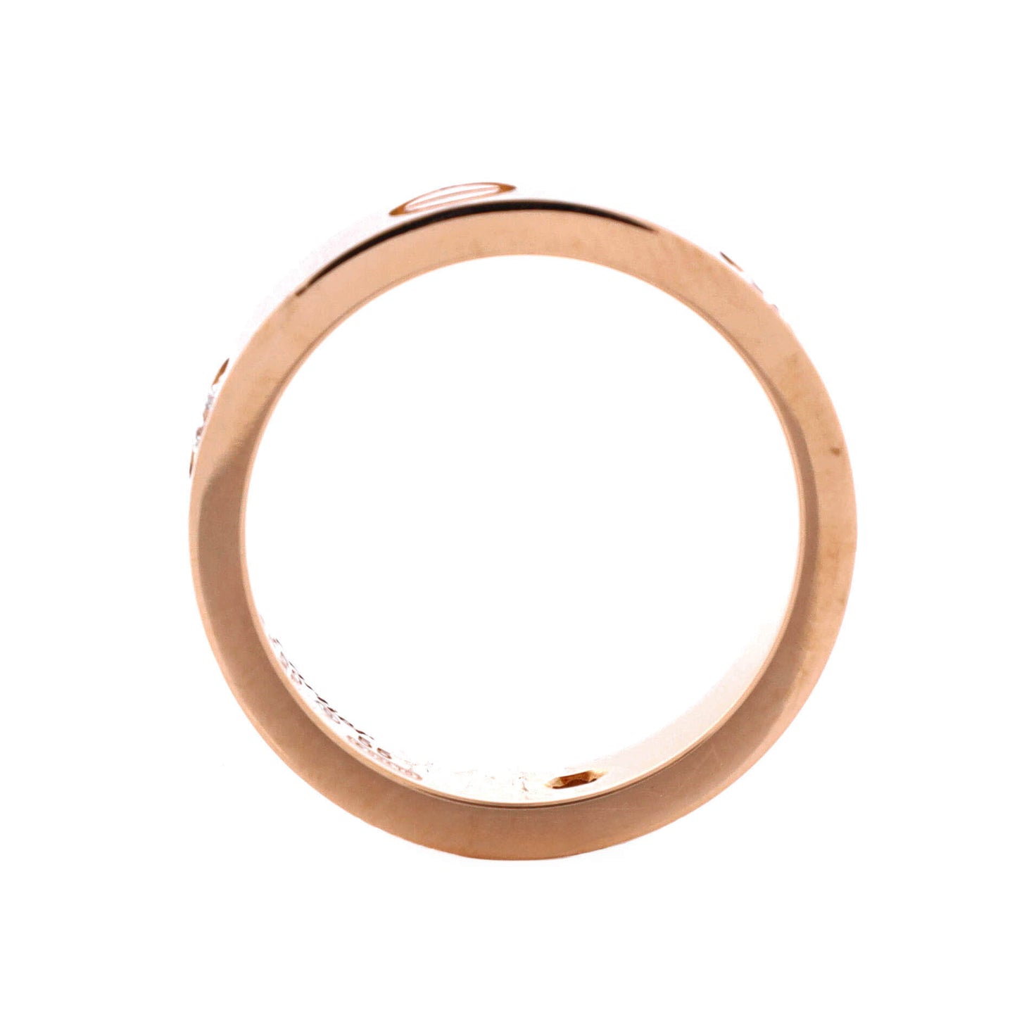 カルティエ ラブ 3ダイヤモンド バンドリング 18Kローズゴールド ダイヤモンド付き