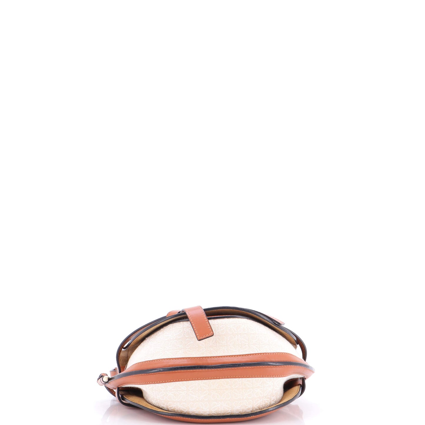 Loewe Gate Dual Shoulder Bag in Anagram Canvas and Leather, Small