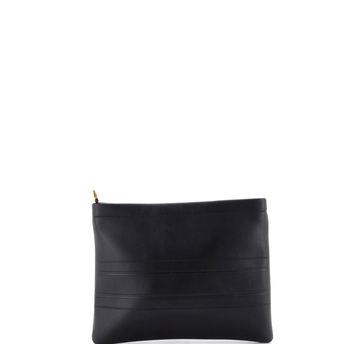 Christian Dior Dior Double Zip Pouch Leather Medium