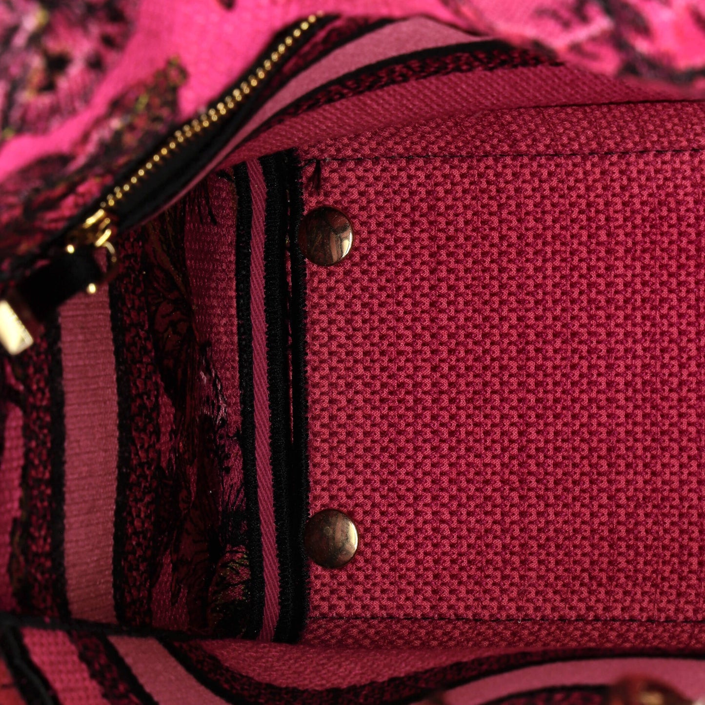 Christian Dior Lady D-Lite Bag, Medium, Embroidered Canvas