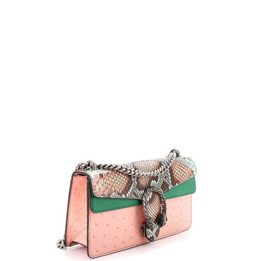 Gucci Dionysus Small Python Ostrich Leather Bag