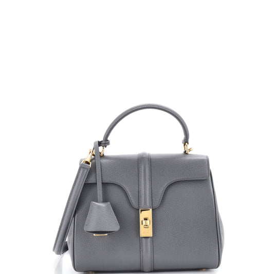 Celine 16 Small Top Handle Bag in Grained Calfskin