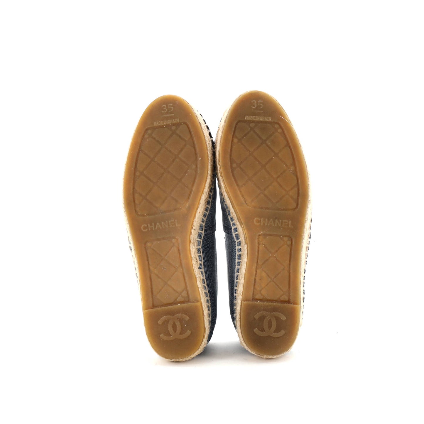 Chanel Women's CC Cap Toe Espadrilles in Denim